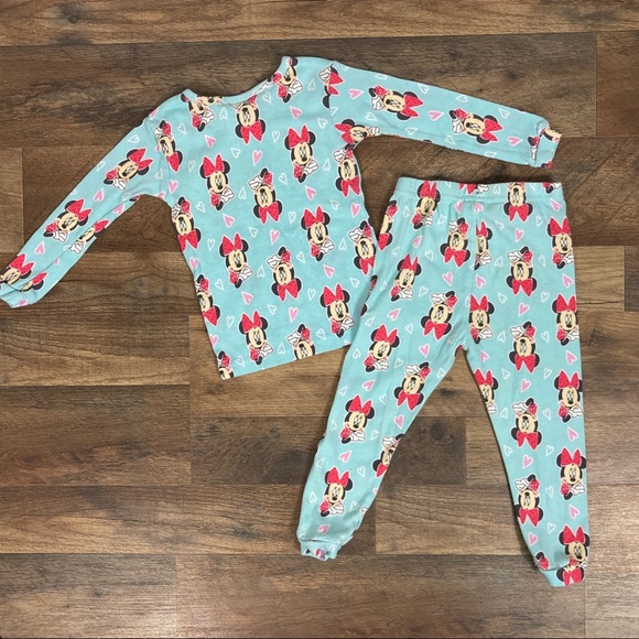 Disney Minnie Mouse Matching Set Pajama's and Additional Pajama Pants Size 3T - Picture 13 of 14